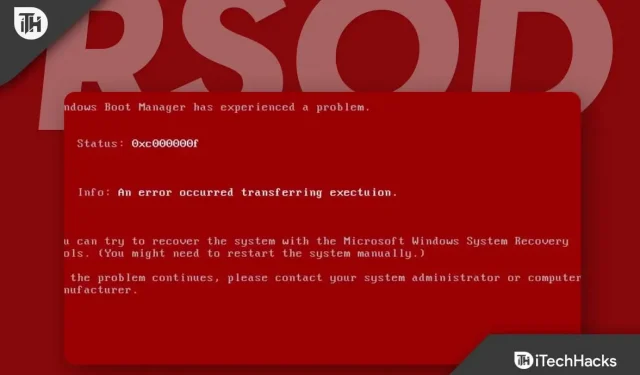 5 formas de corregir el error de pantalla roja de muerte RSOD en Windows 10/11