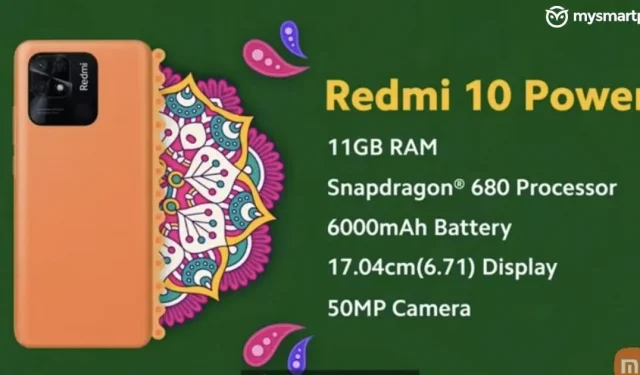 Redmi 10 Power mit Snapdragon 680 SoC, 8 GB RAM auf den Markt gebracht: Preis, Spezifikationen