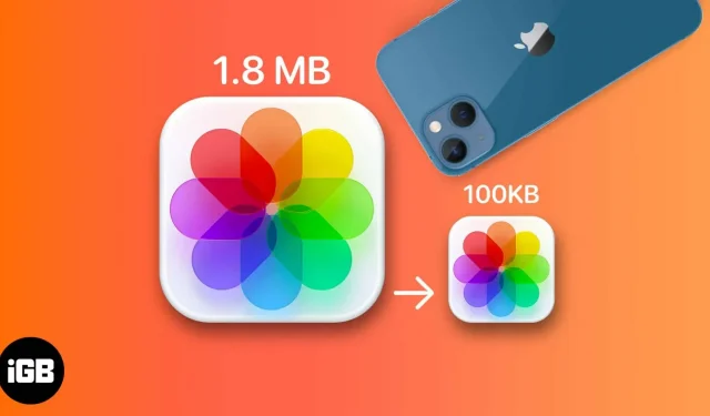 Cómo reducir el tamaño del archivo de imagen en iPhone y iPad