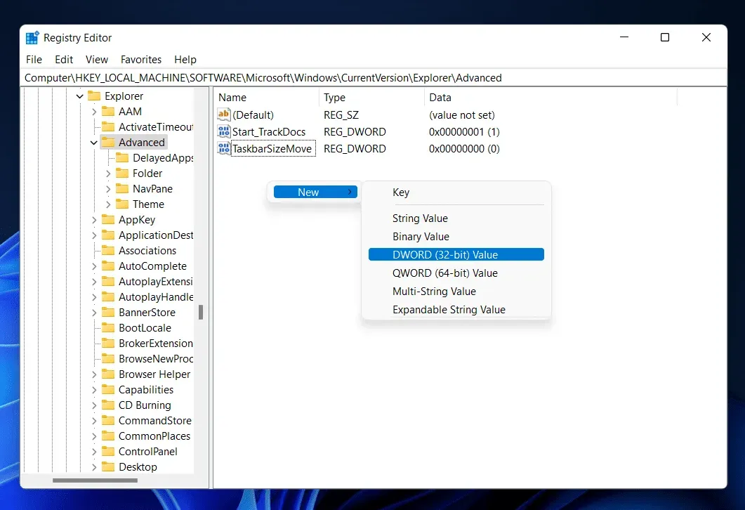 Wie bekomme ich eine transparente Taskleiste in Windows 11?