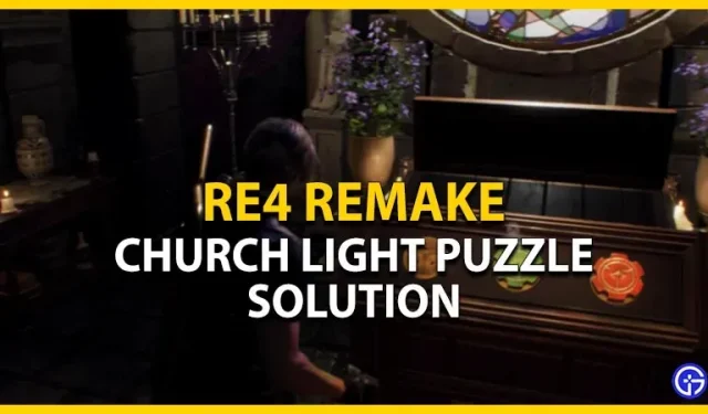 Resident Evil 4 Remake Solution d’ampoule d’église de couleur