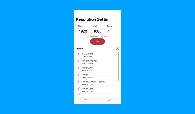 Permission Setter permite que os usuários do iPhone com TrollStore alterem a resolução da tela