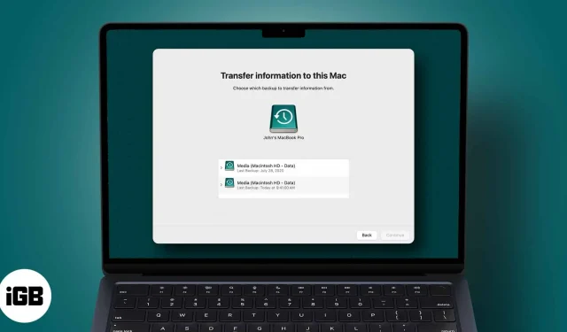 Como restaurar um Mac a partir de um backup