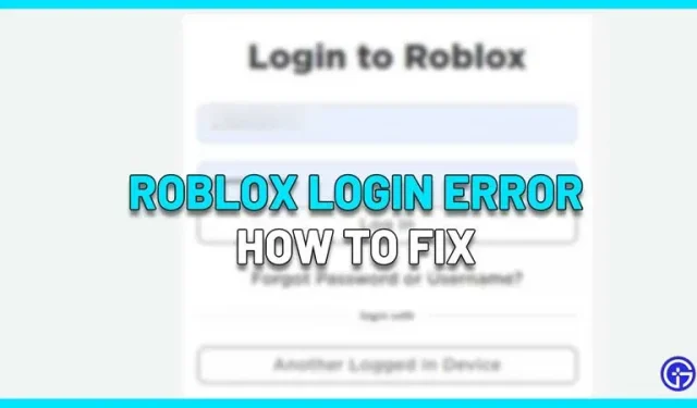 Why does Roblox keep logging out? Fix login errors (2023)