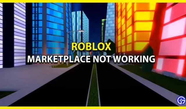 Korjaus Roblox Marketplace -virheeseen (2023)