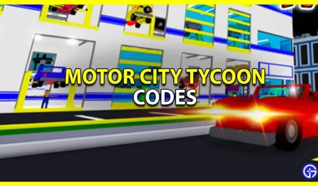 Cheaty Motor City Tycoon (září 2022)