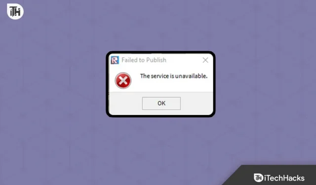 Kā labot Roblox Error 503 pakalpojums nav pieejams