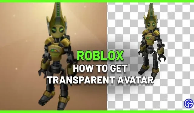 Cómo obtener un avatar de Roblox transparente (imagen PNG)