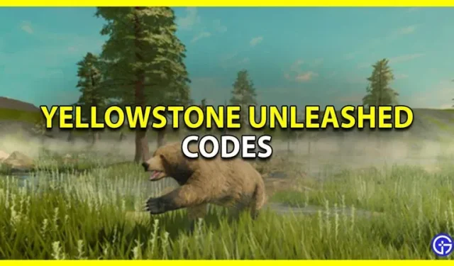 „Yellowstone Unleashed“ kodai (2023 m. gegužės mėn.)