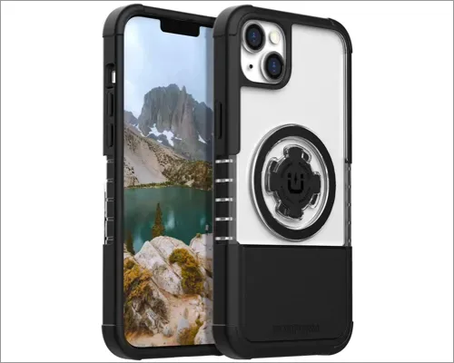 Rokform – iPhone 14 Plus ümbris, Crystal-seeria, topeltmagnet + MagSafe ühilduv