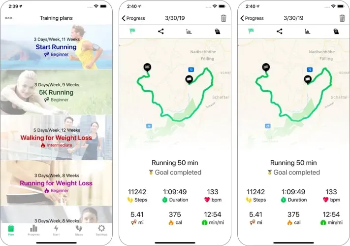 Running Walking Tracker Obiettivi Corsa App