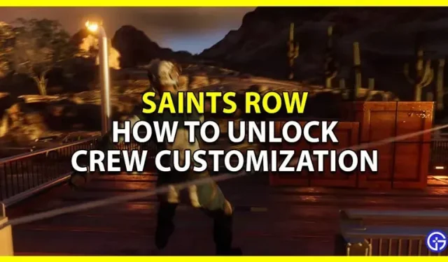 Saints Row: come sbloccare e utilizzare la personalizzazione dell’equipaggio (2022)