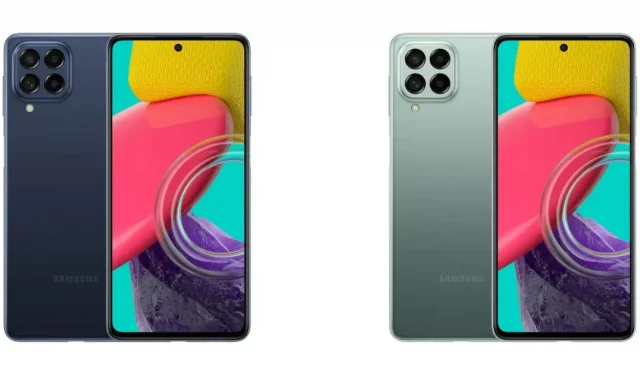 Samsung Galaxy M53 5G -tallennustila, värivaihtoehdot vuotaneet ennen Intian julkaisua