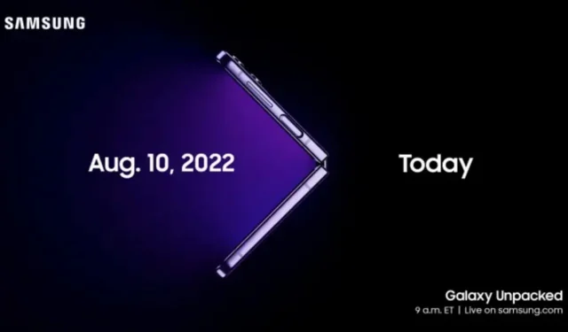 Samsung schmückt das Unpacked-Event für den 10. August