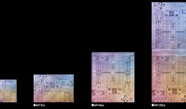 Apple M1 Ultra 將兩顆 M1 Max 芯片組合在一起