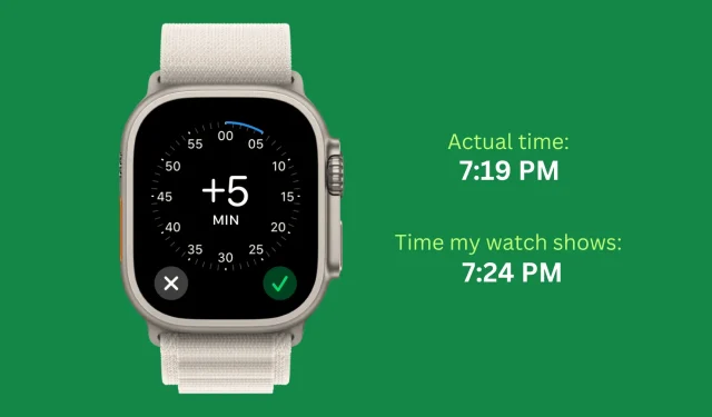 How to move the time on your Apple Watch forward a few minutes