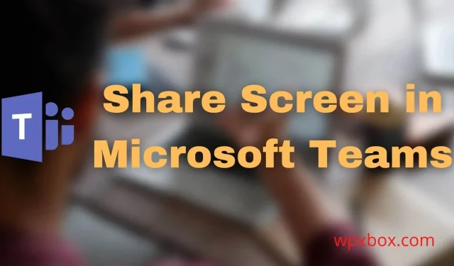 How to host a call and share screen in Microsoft Teams