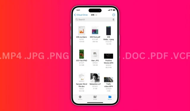 How to see the file extension in the Files app on iPhone and iPad