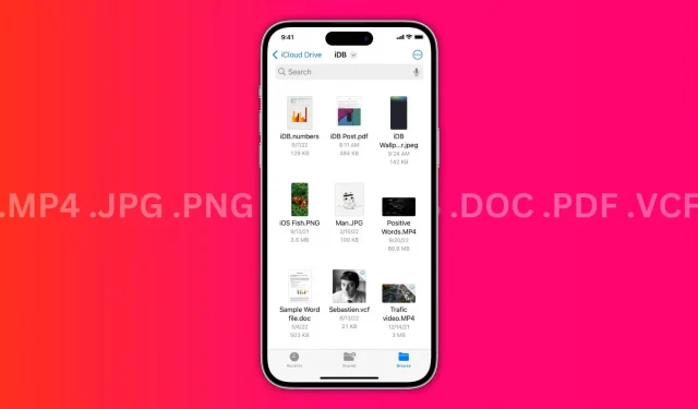 Cómo ver la extensión del archivo en la aplicación Archivos en iPhone y iPad