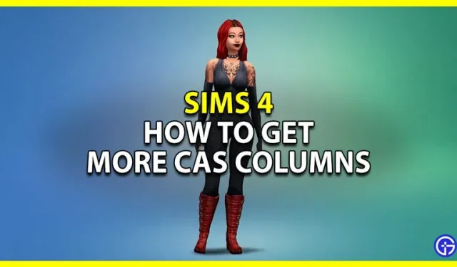 Sims 4: How to Get More CAS Columns (Modification Guide)