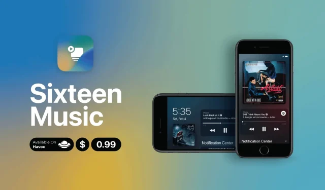 SixteenMusic agrega una interfaz de usuario de pantalla de bloqueo de estilo iOS 16 personalizable para teléfonos iOS 14 y 15 jailbreak.