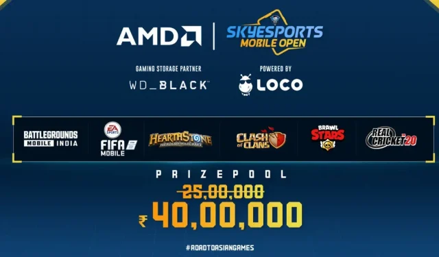 Skyesports Mobile Open Tournament annonceret med Rs 40.000.000 præmiepulje: BGMI, Real Cricket 20 osv.