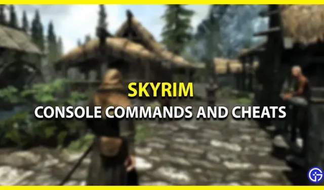 Skyrim-konsolkommandoer og snydekoder (snyd for penge, NPC-kommandoer og mere)