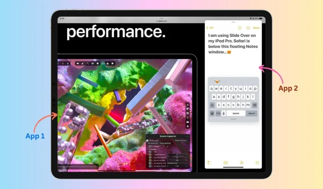 Cómo usar Slide Over para multitarea avanzada en tu iPad