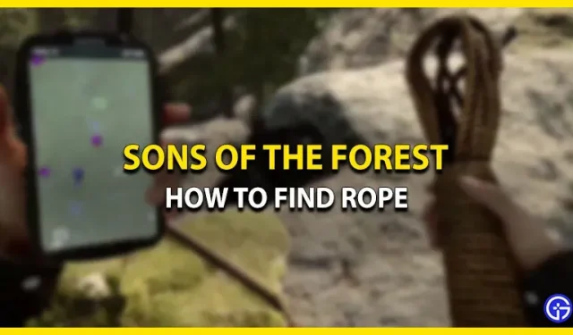 Cómo conseguir cuerda en Sons of the Forest