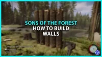 How to build walls in Sons Of The Forest