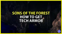 Hoe krijg je Tech Armor in Sons Of The Forest (Crafting Guide)