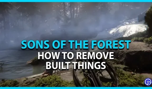 Miško sūnūs: kaip pašalinti pastatytus daiktus (išardyti)