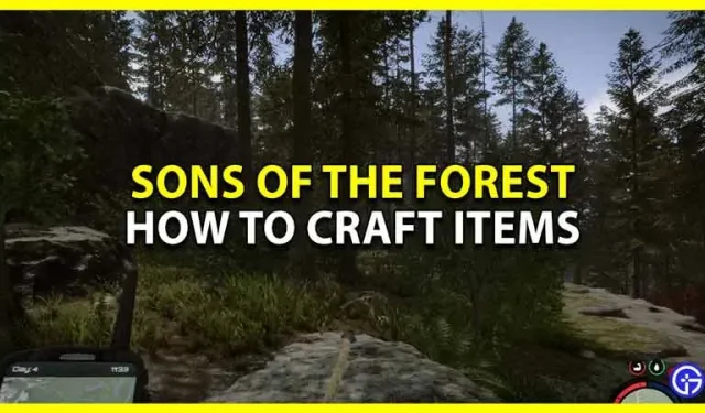 Как крафтить в Sons Of The Forest (сочетать предметы)