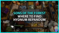 Waar vind je de locatie van Hydnum Repandum in Sons Of The Forest