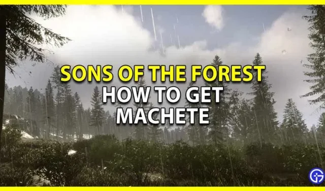 How to get a machete in Sons of the Forest (map location)