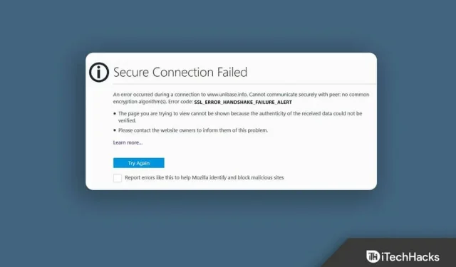 Как исправить «SSL_error_handshake_failure_alert» в браузерах