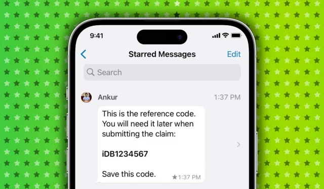 Jak uložit zprávy WhatsApp do záložek pomocí funkce Hvězda
