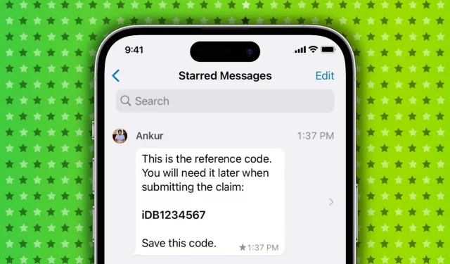 Comment mettre en signet des messages WhatsApp à l’aide de la fonction Star