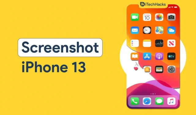 Jak pořídit snímek obrazovky na iPhone 13, iPhone 13 Pro Max