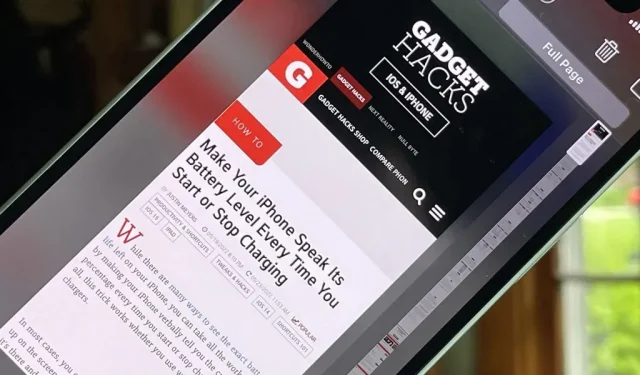 Scrollende schermafbeeldingen maken van volledige webpagina’s op uw iPhone of iPad