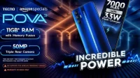 Tecno Pova 3 com bateria de 7000mAh, câmera traseira tripla de 50MP será lançado logo após o teaser da Amazon