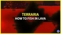 Terraria: how to fish in lava