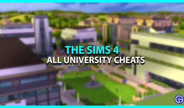 Les Sims 4 Cheats Découvrez l’Université – Wiki