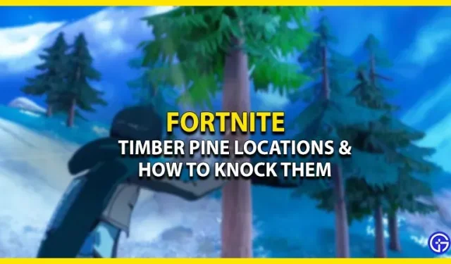 Lugares para Timber Pine em Fortnite (Capítulo 4 Temporada 2)
