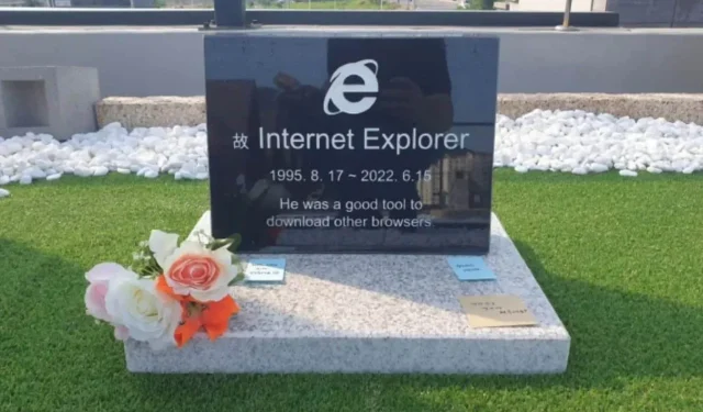 Internet Explorer hat jetzt einen eigenen Tombstone