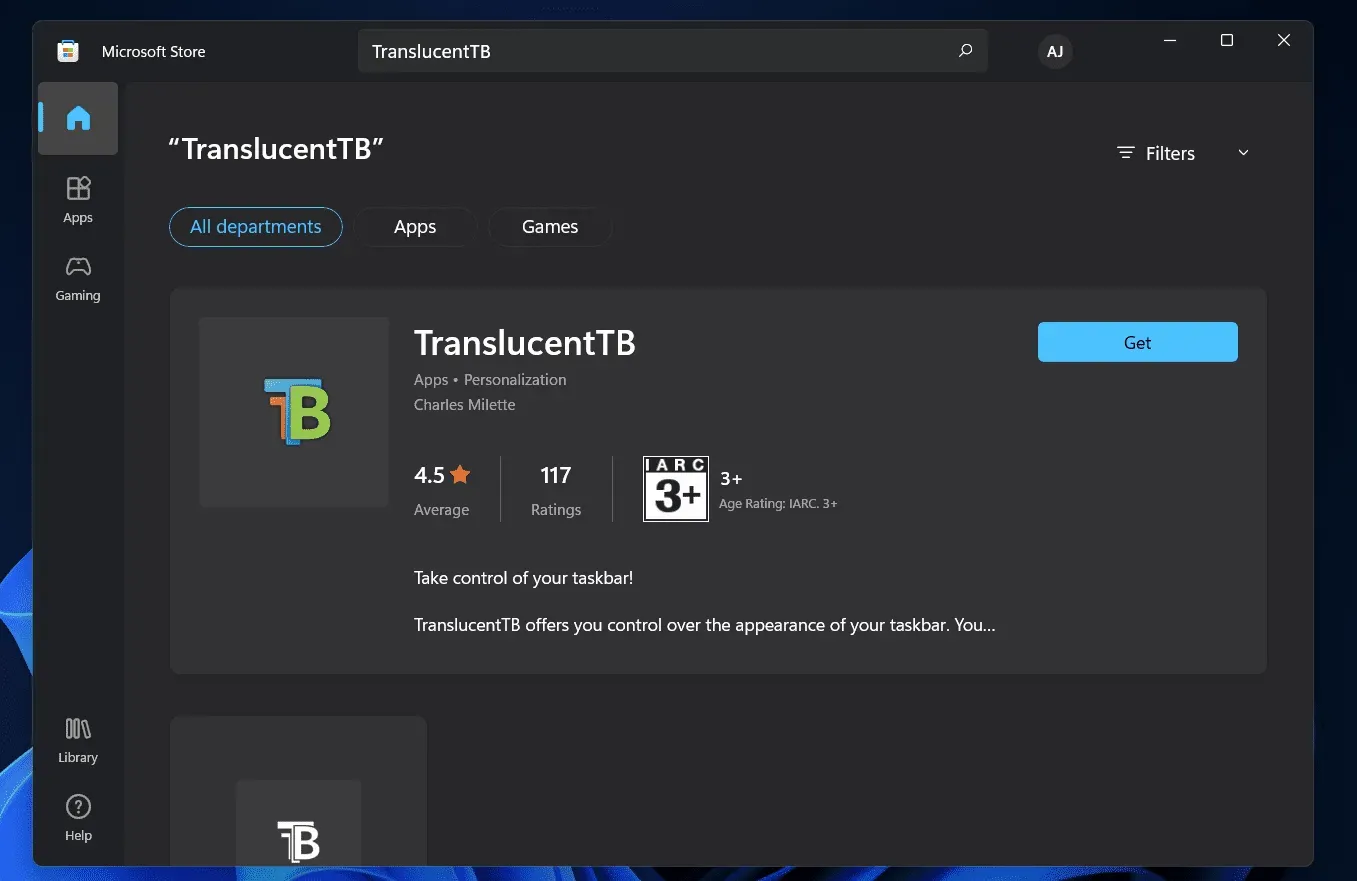 TranslucentTB