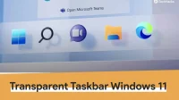 Cómo hacer transparente la barra de tareas de Windows 11