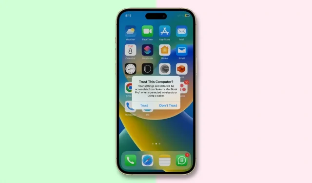 What does the “Trust this computer” warning mean on iPhone or iPad and how not to trust previously allowed Macs and PCs