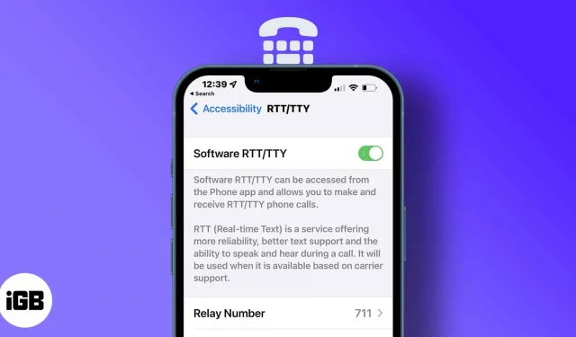 RTT of TTY op iPhone in- of uitschakelen (gedetailleerde gids)