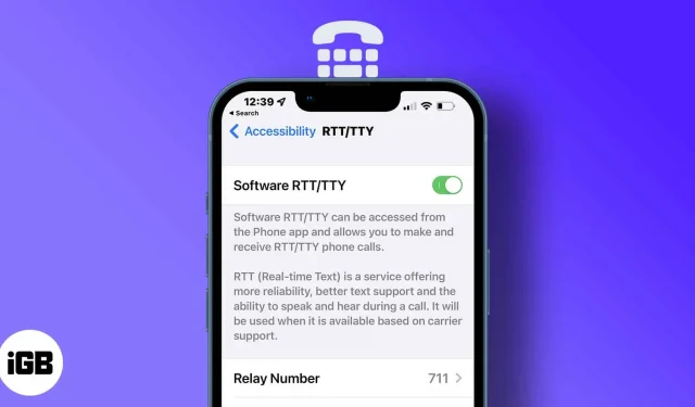 How to enable/disable RTT or TTY on iPhone (detailed guide)